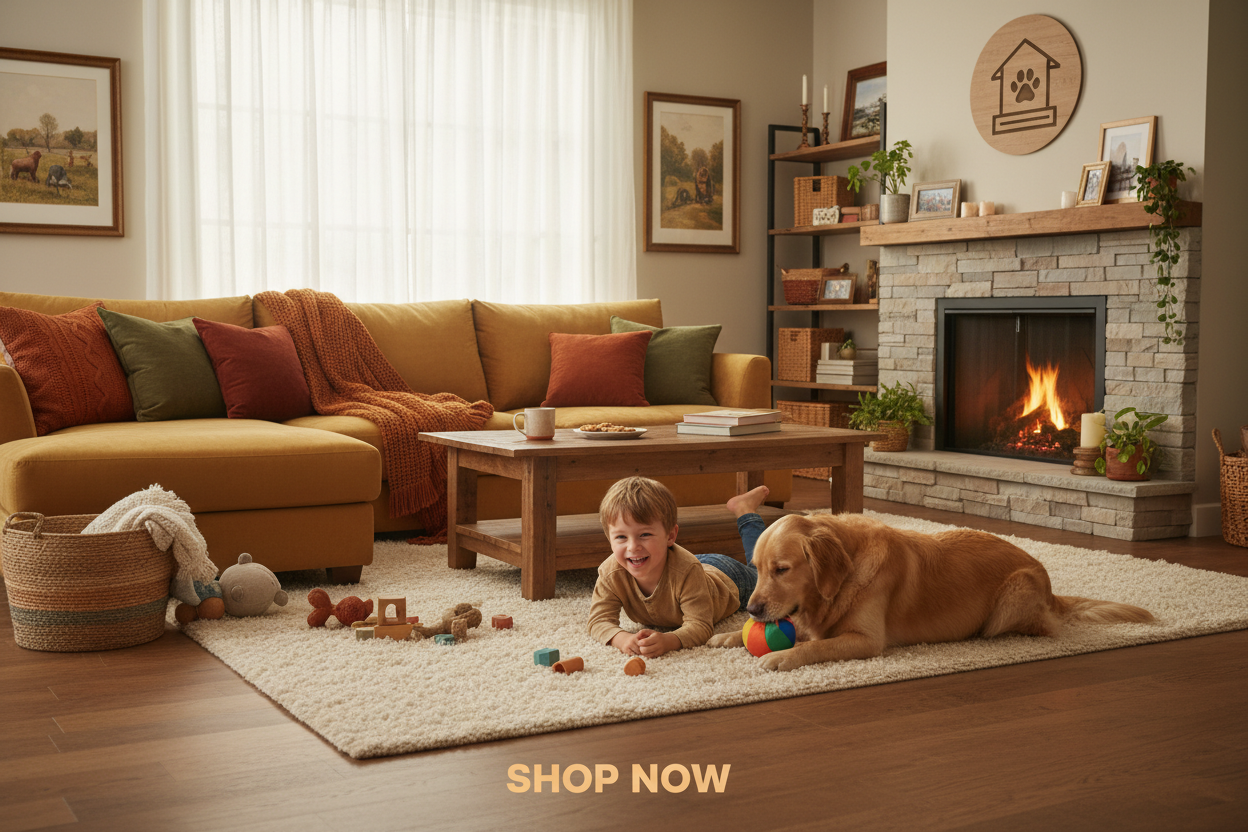 everything ok just change logo instead of the dog should be house and small paw symbol ont door mat